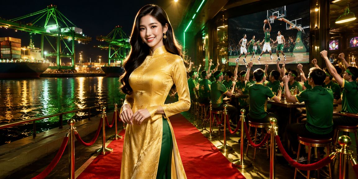 Người hâm mộ bóng rổ tại Hải Phòng mặc áo dài xem trận và đặt cược trực tuyến trên điện thoại
